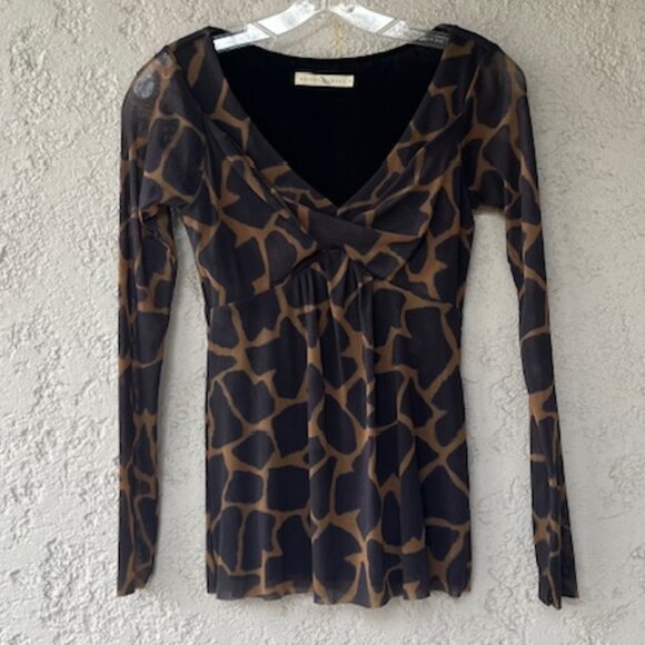 Weston Wear Tops - Vintage Weston Wear Giraffe-Print Blouse - NWOT